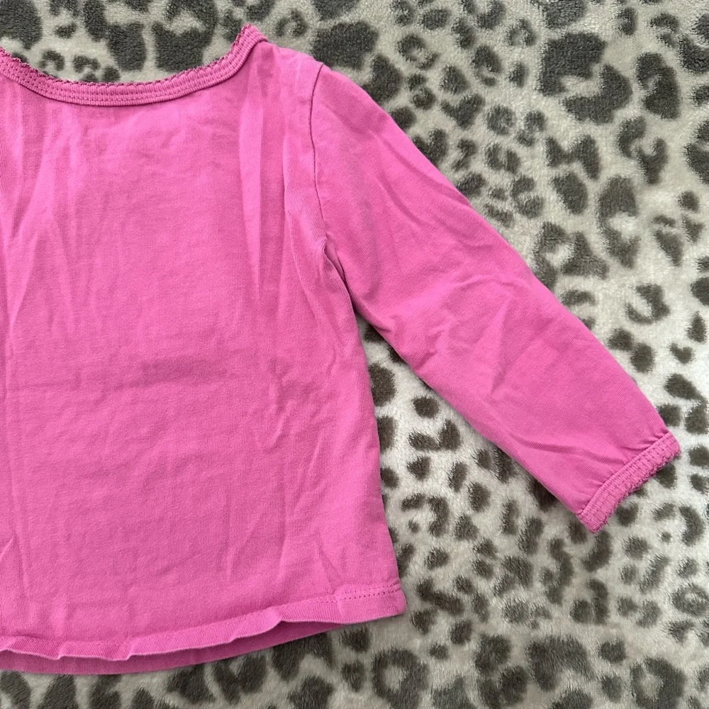 The Children’s Place Embroidered Patch Long Sleeve T-shirt in Pink Size 18 Mos
